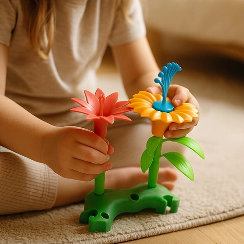 Δημιουργική λουλουδένια κατασκευή