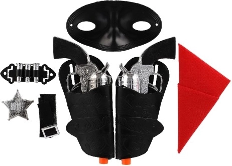 Πλήρης εξοπλισμός καουμπόη σε ένα σετ