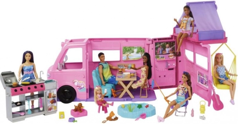 Μεταμορφούμενο τροχόσπιτο με 7 ζώνες παιχνιδιού