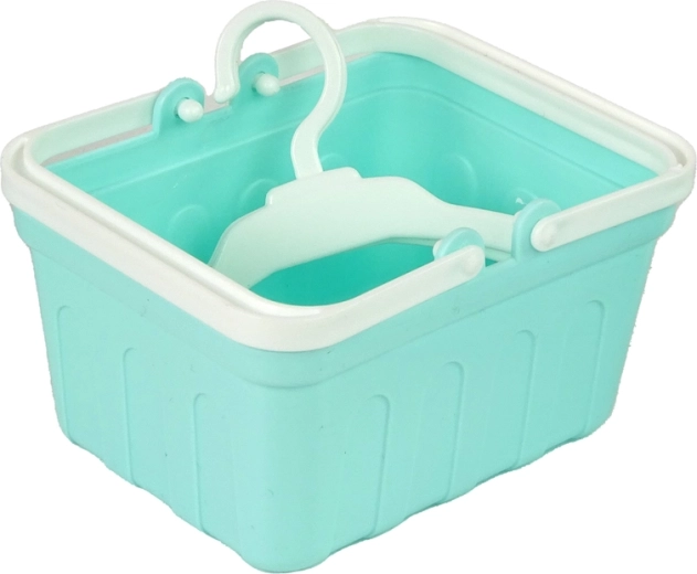 Καλάθι και κρεμάστρες για τάξη στο παιδικό πλυντήριο