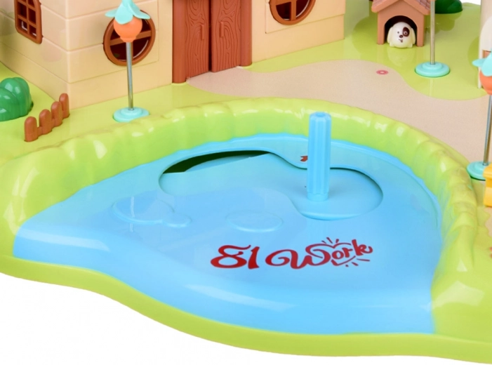 Μαγνητική κίνηση των φιγούρων πάνω στη λιμνούλα