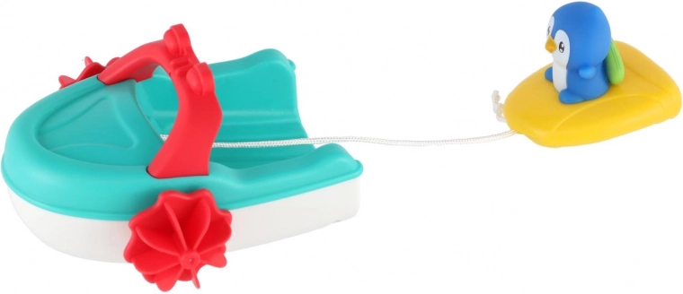 Χαρούμενα χρώματα και χαριτωμένος πιγκουίνος