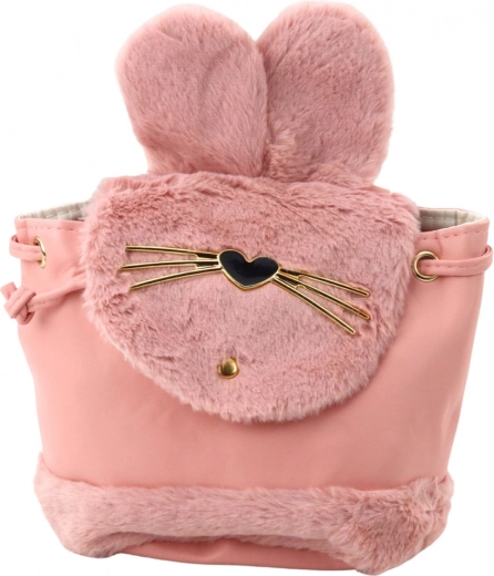 Χαριτωμένος σχεδιασμός λαγουδιού με λούτρινα αυτάκια