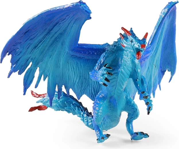 Μπλε δράκος με κόκκινες πινελιές