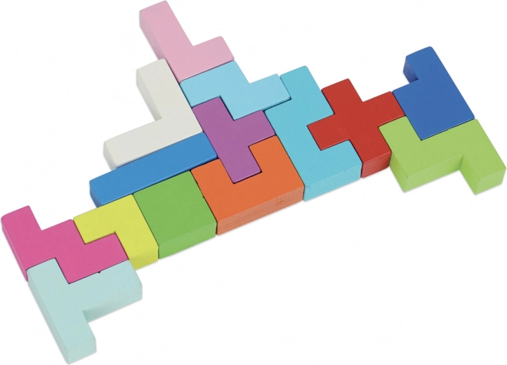 Πολύχρωμος ξύλινος σχεδιασμός