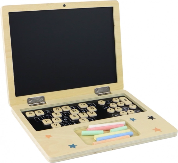 Πίνακας και φορητός υπολογιστής σε ένα