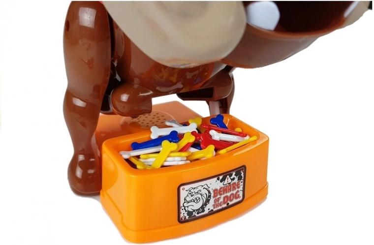 Χρωματιστά κόκαλα και μπολ “Beware of the Dog”