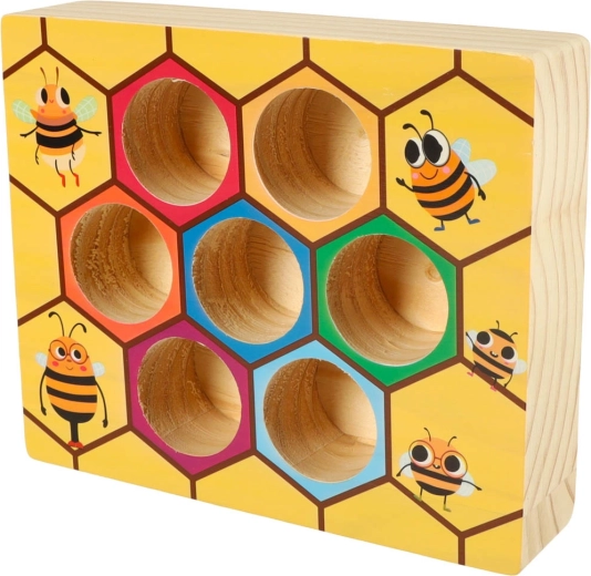 Πολύχρωμη κυψέλη από μασίφ ξύλο