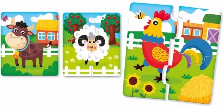 Πολύχρωμα απλά παζλ