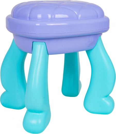 Πρακτικοί χώροι αποθήκευσης και σταθερό σκαμπό