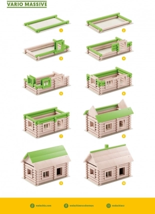 Βήμα προς βήμα έως ένα στιβαρό ξυλόσπιτο