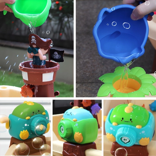 Διαδραστικός πειρατικός πύργος και περιστρεφόμενοι τροχοί