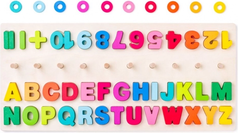 Γραμματάκια και αριθμοί σε χαρούμενα χρώματα