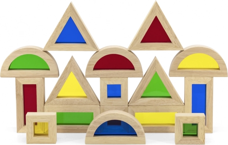 Διαφανή πολύχρωμα παραθυράκια για παιχνίδι με το φως