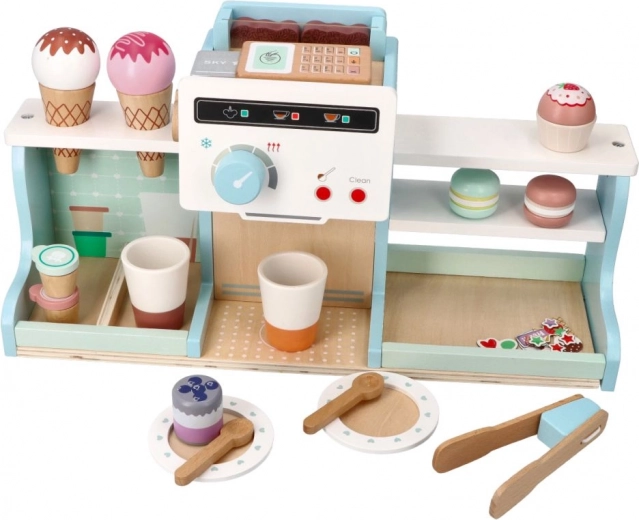 Πάγκος παγωτού γεμάτος λιχουδιές