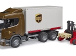 Επαγγελματικό όχημα SCANIA Super 560R UPS με περονοφόρο ανυψωτικό BRUDER 1:16
