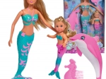 Steffi Love Mermaid Friends – σετ κουκλών γοργόνων Steffi και Evi με δελφίνι και χτενάκι