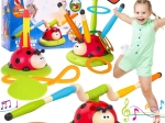 Woopie διαδραστικό παιχνίδι 3 σε 1 για παιδιά – ράβδος άλματος, εκτοξευτής πυραύλων και παιχνίδι ρίψης κρίκων Πασχαλίτσα