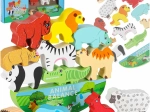 Ξύλινο Montessori παιχνίδι ισορροπίας με ζωάκια