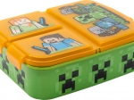 Παιδικό δοχείο φαγητού MINECRAFT με 3 χωρίσματα, πορτοκαλί‑πράσινο