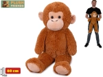 Λούτρινη μαϊμού 80 cm Plush Friends ανοιχτό καφέ
